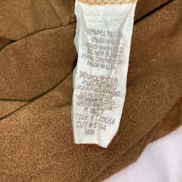 Vivace Suede Blouse Sz M - Picture 5 of 5